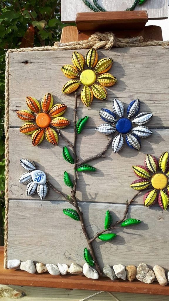 artesanato com tampinha