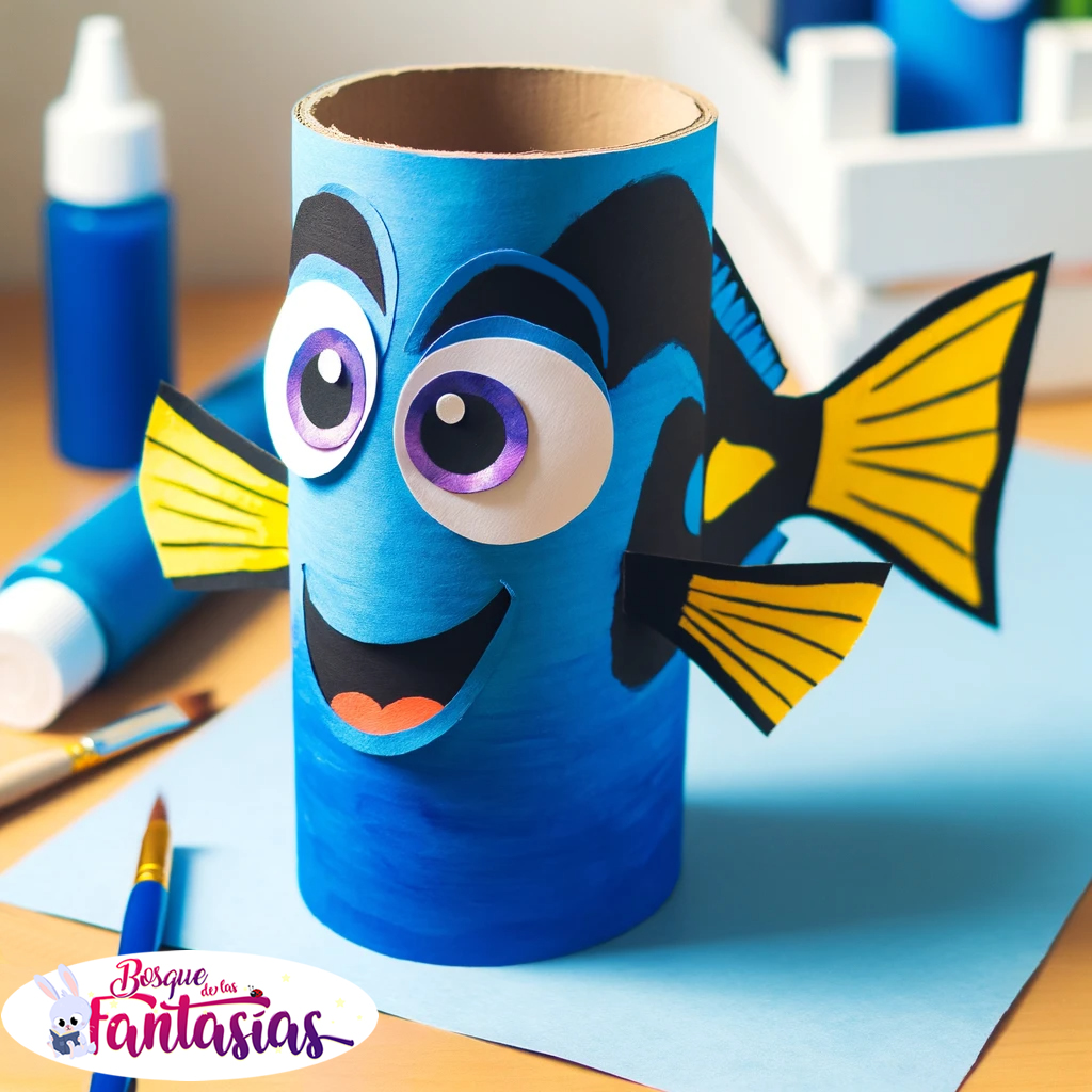 peixe de rolo de papel