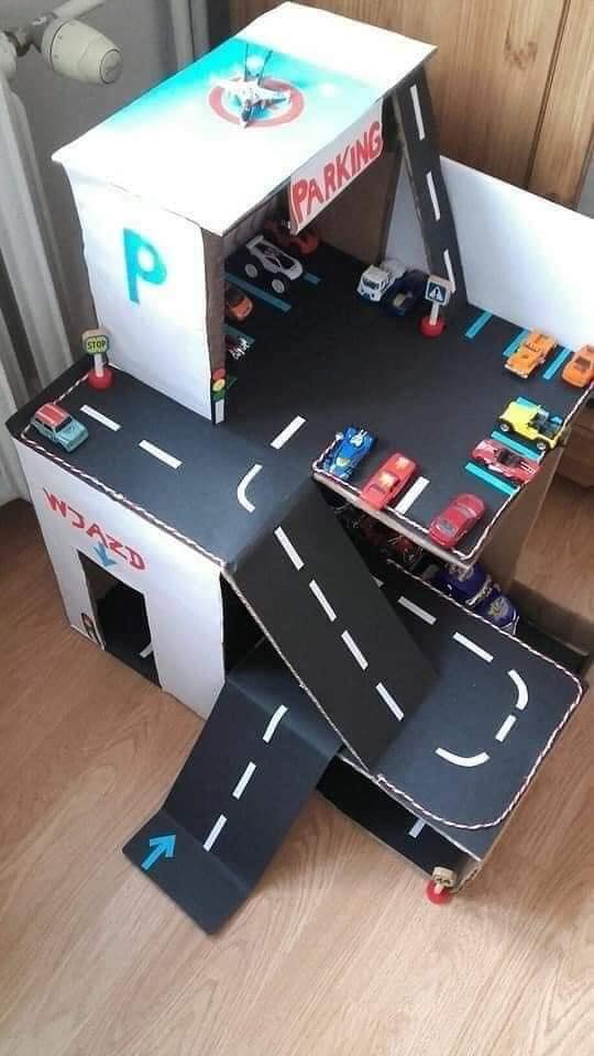 pista de papelão