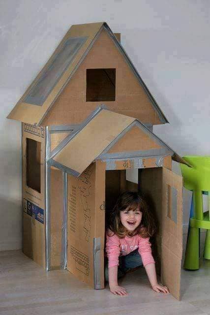 brinquedos de papelão fácil