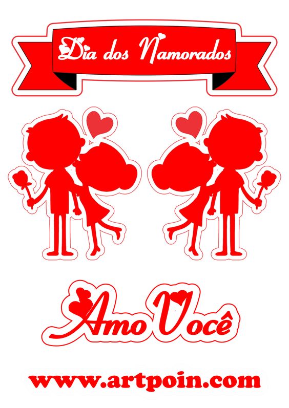 topo de bolo corações