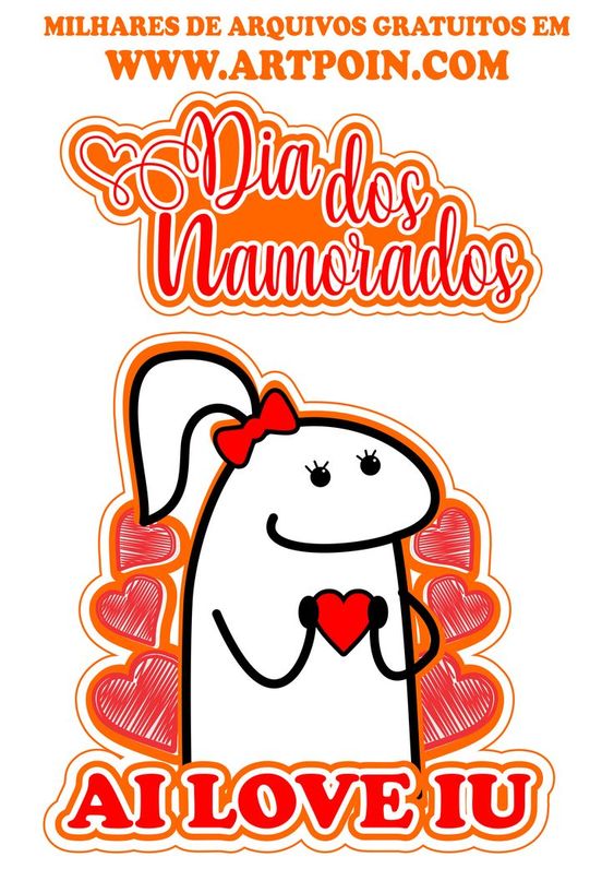 topo de bolo eu te amo
