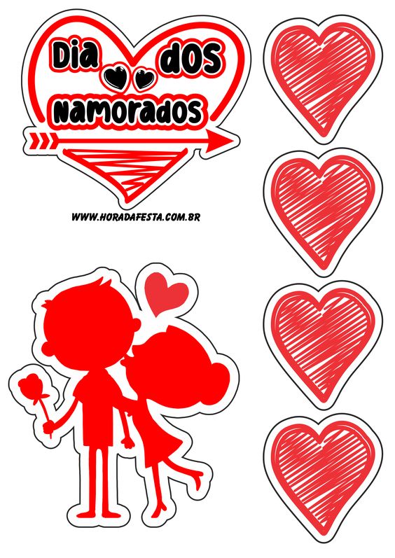 plaquinha de bolo dia dos namorados
