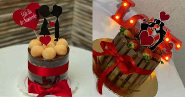 Topo de Bolo Dia dos Namorados: 50 Modelos Grátis para Imprimir