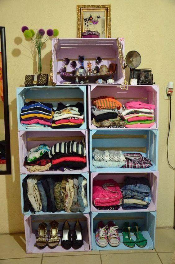 guarda roupa de caixote