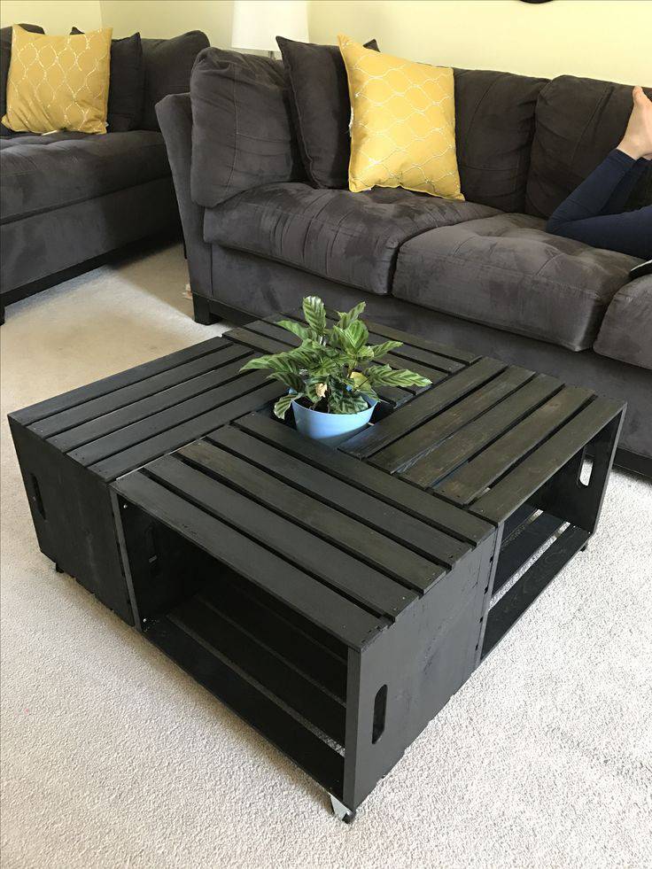 mesa com caixote