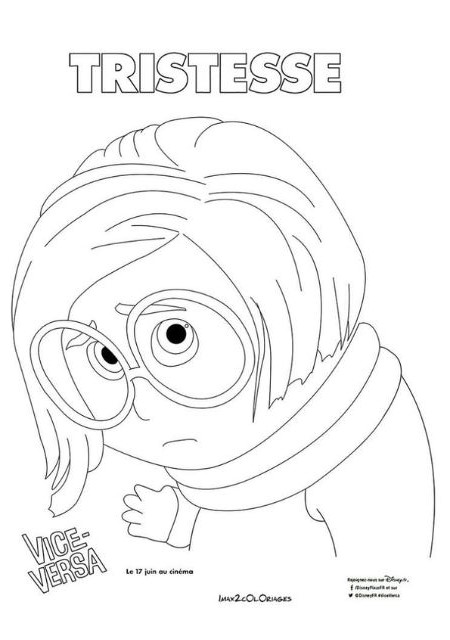 tristeza divertidamente para colorir