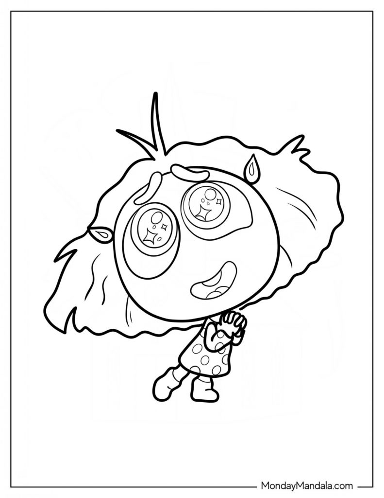 inveja para colorir
