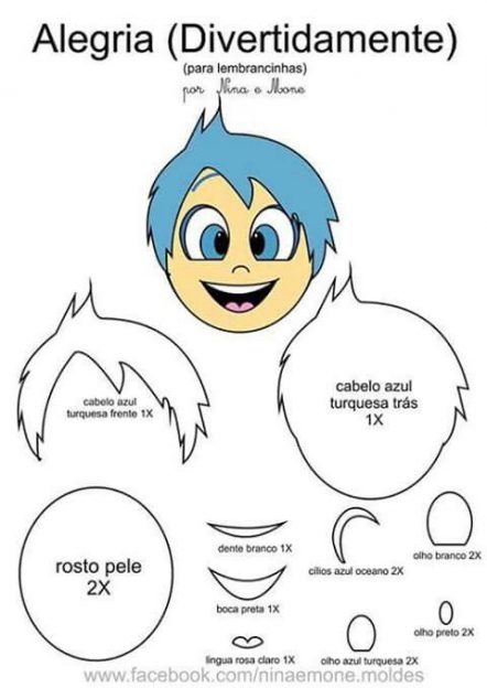 Moldes Divertidamente: 39 Melhores Modelos para Imprimir Grátis ...