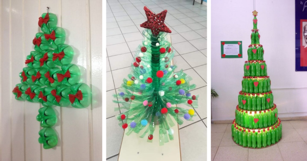 Como Fazer Árvore de Natal com Garrafa PET: Passo a Passo Completo