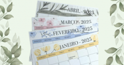 Planner 2025 para Imprimir: 12 Modelos Grátis para Baixar
