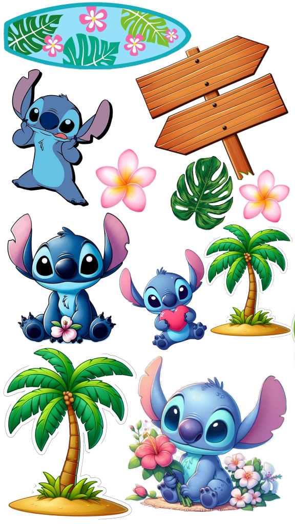 Topo de bolo Stitch Png