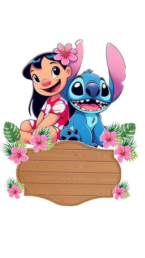 topo de bolo do stitch para imprimir