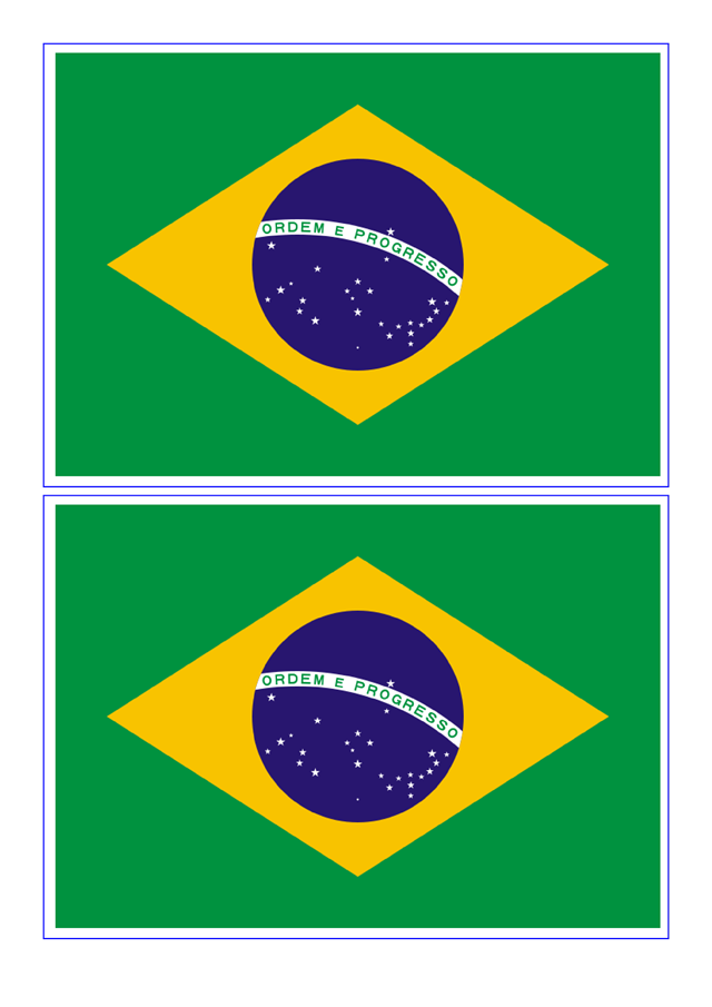 Quais são as cores da bandeira brasileira?