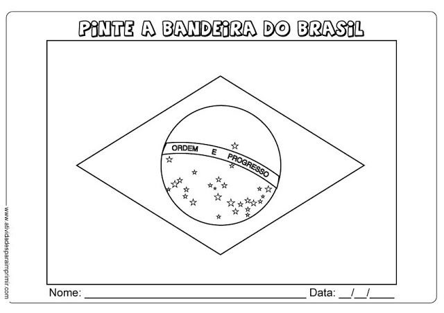 bandeira do brasil educação infantil